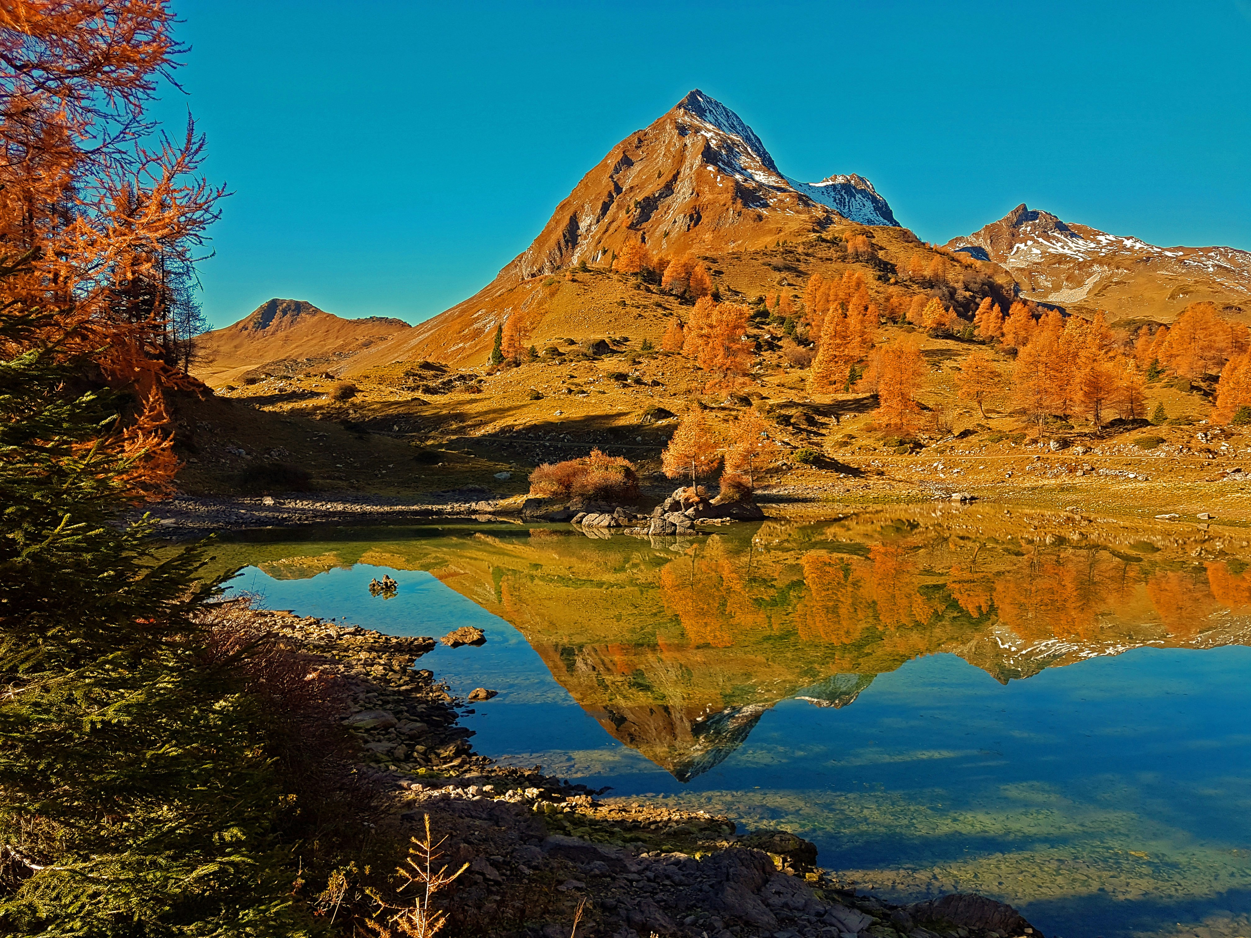 landscape photography of mountain